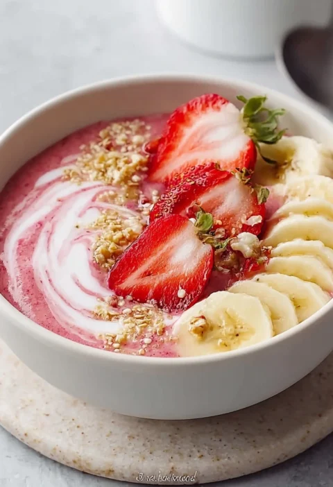 Strawberry Banana Smoothie Bowl
