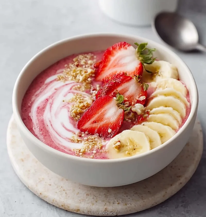 Strawberry Banana Smoothie Bowl