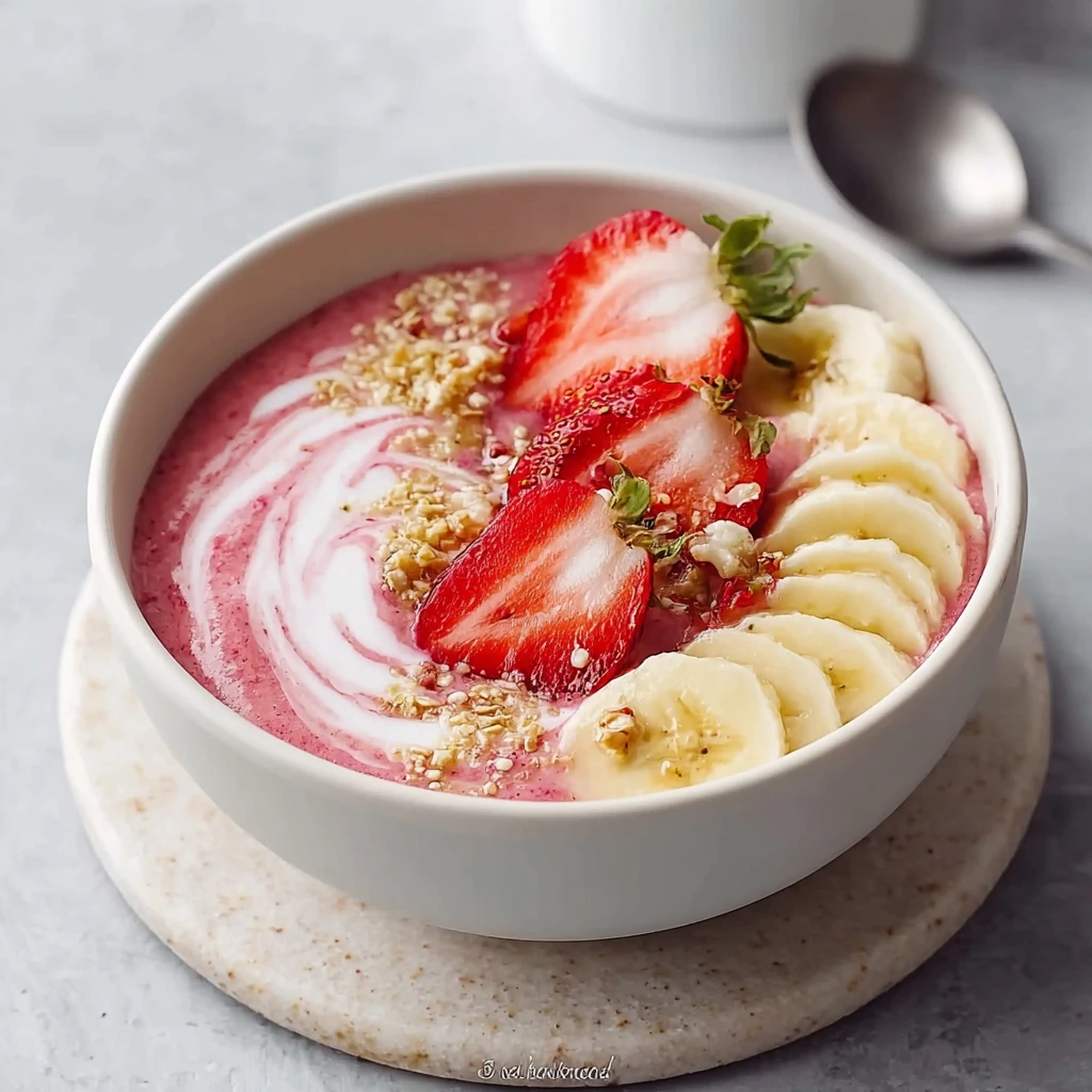 Strawberry Banana Smoothie Bowl