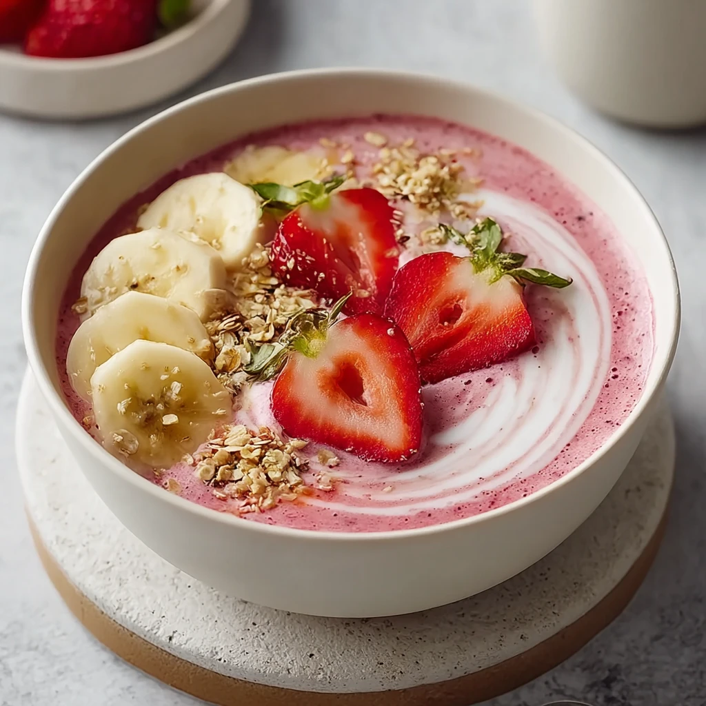 Strawberry Banana Smoothie Bowl