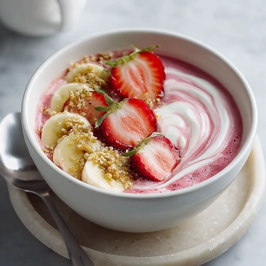 Strawberry Banana Smoothie Bowl