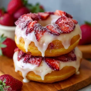 Strawberry Cheesecake Donuts