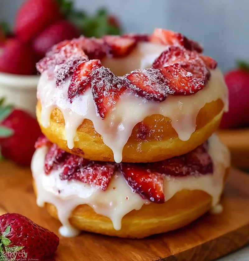 Strawberry Cheesecake Donuts