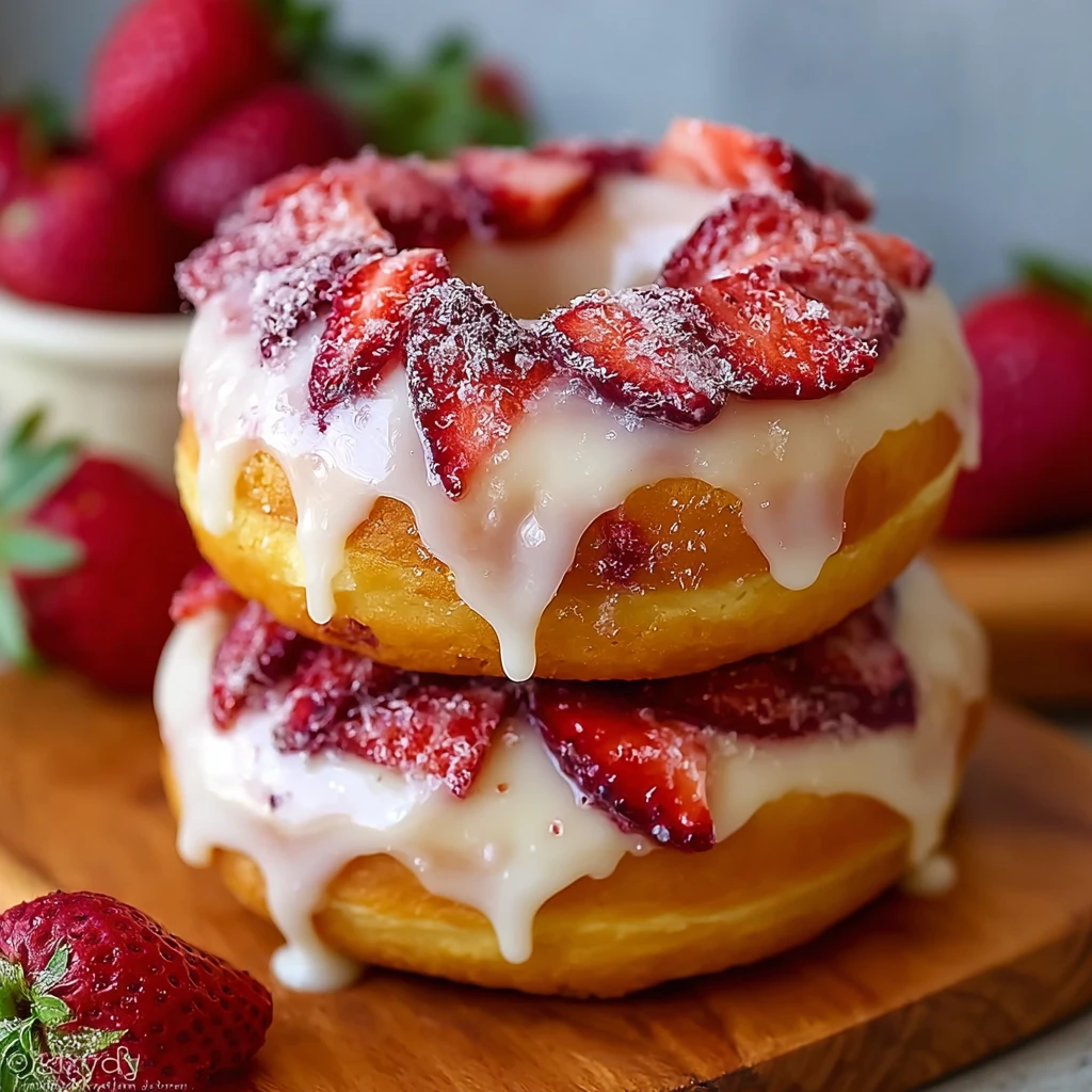 Strawberry Cheesecake Donuts