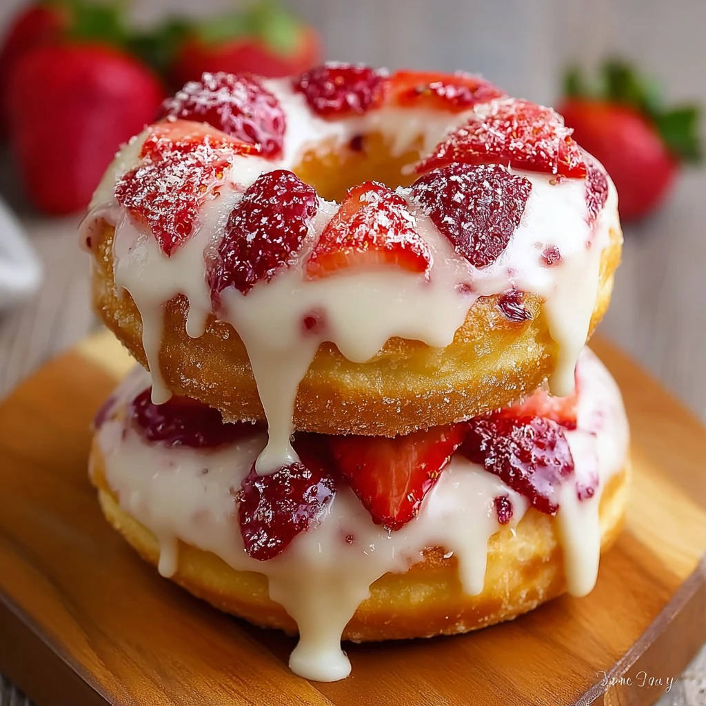 Strawberry Cheesecake Donuts