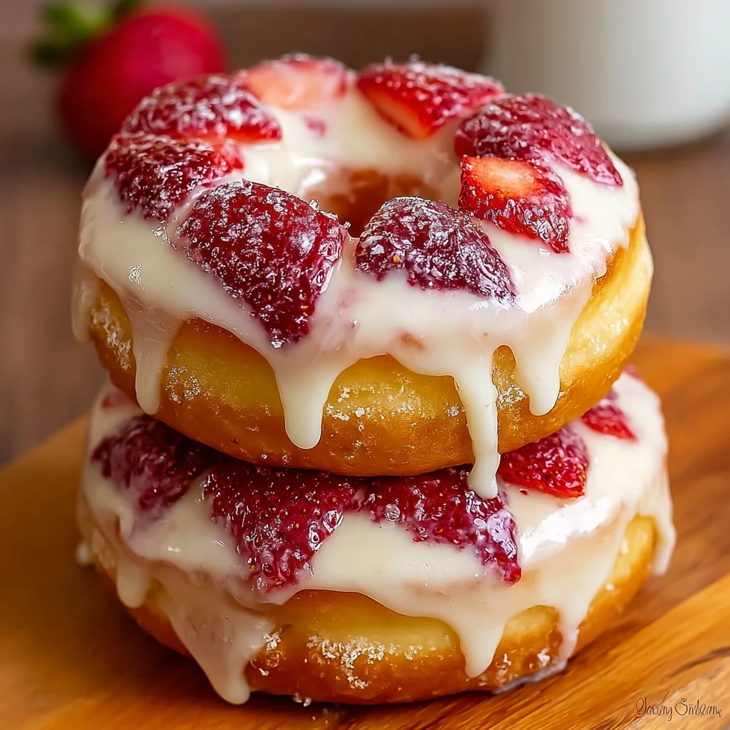 Strawberry Cheesecake Donuts