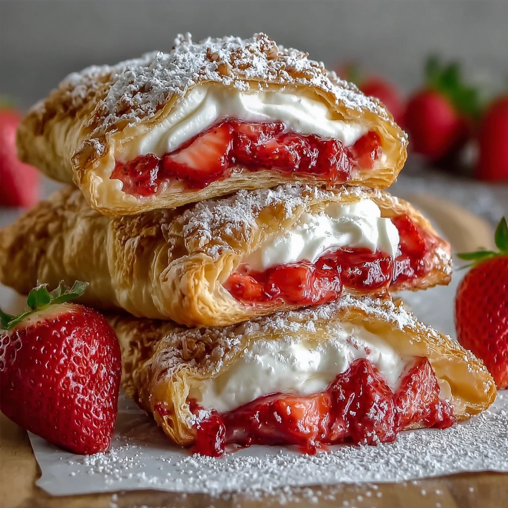 Strawberry Cheesecake Turnovers – Amazing 7-Step Flaky Pastry Guide
