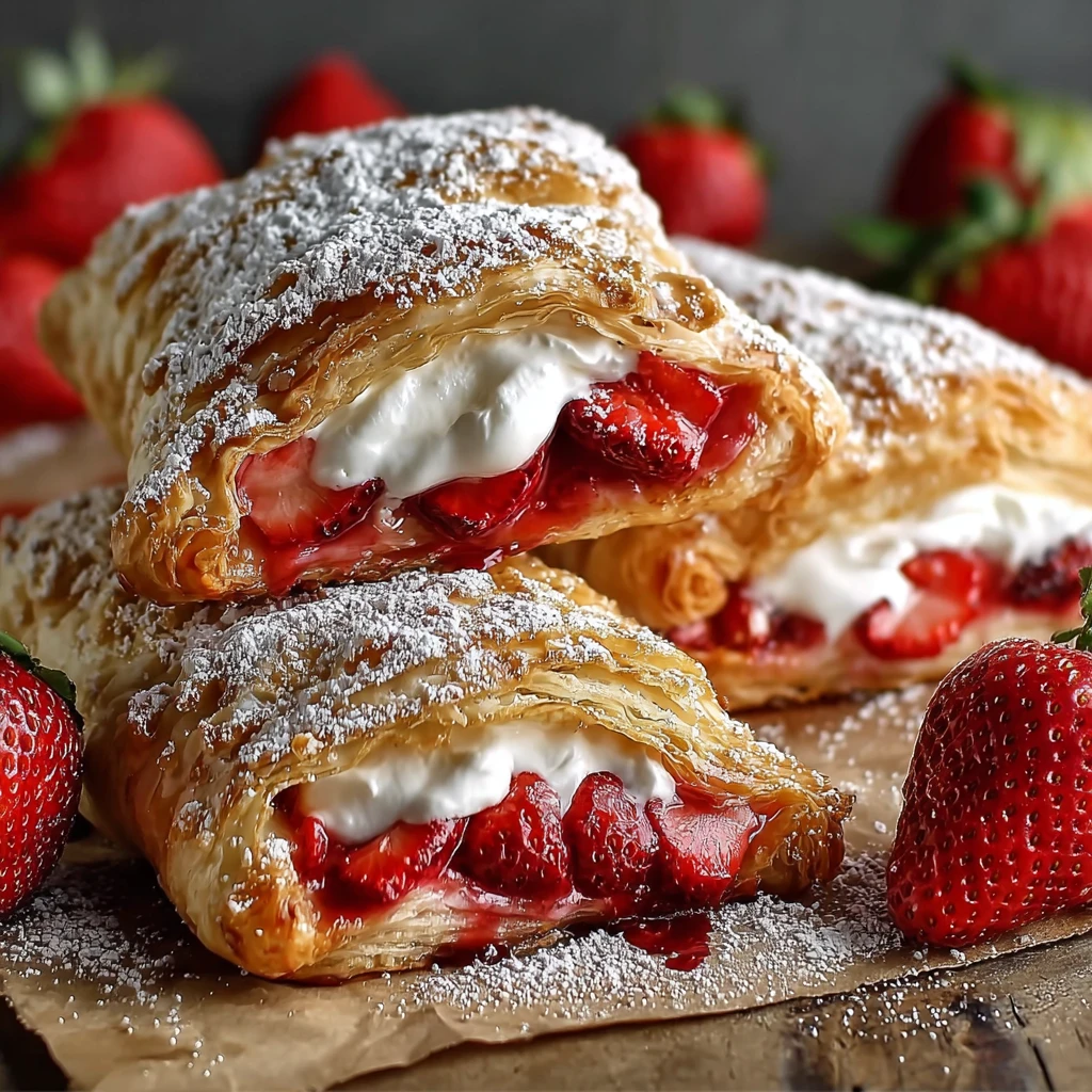 Strawberry Cheesecake Turnovers Amazing 7step Flaky Pastry Guide