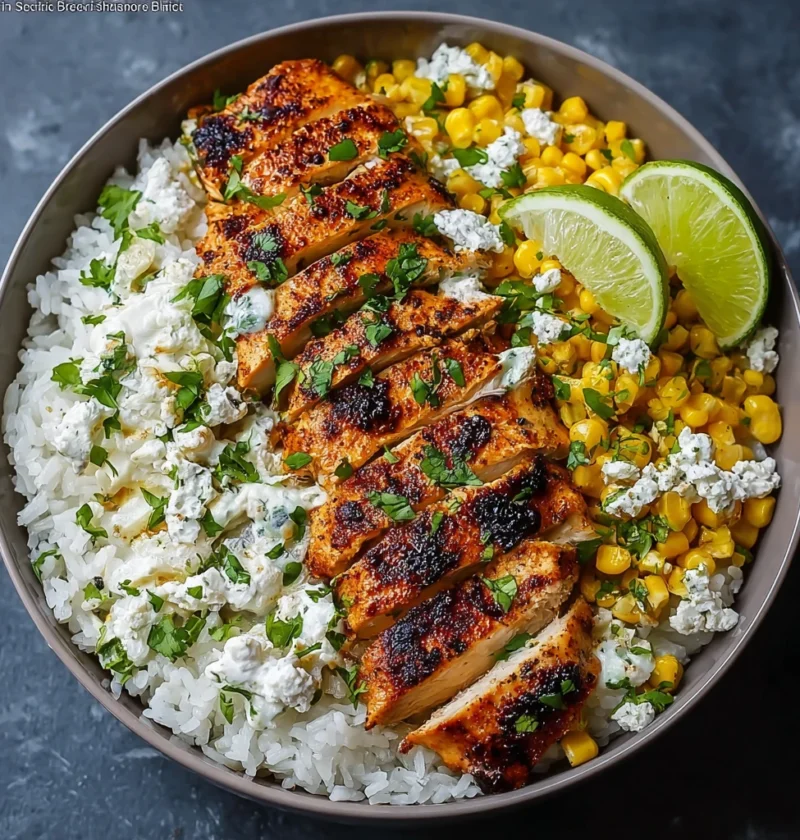 Street Corn Chicken Rice Bowl Recipe