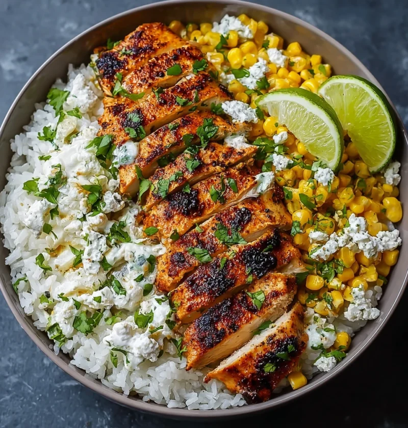 Street Corn Chicken Rice Bowl Recipe