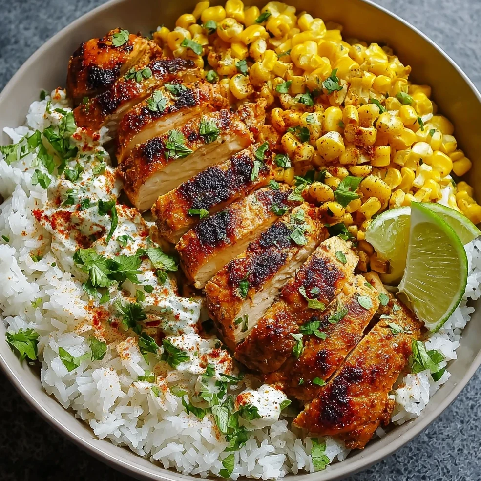 Street Corn Chicken Rice Bowl Recipe