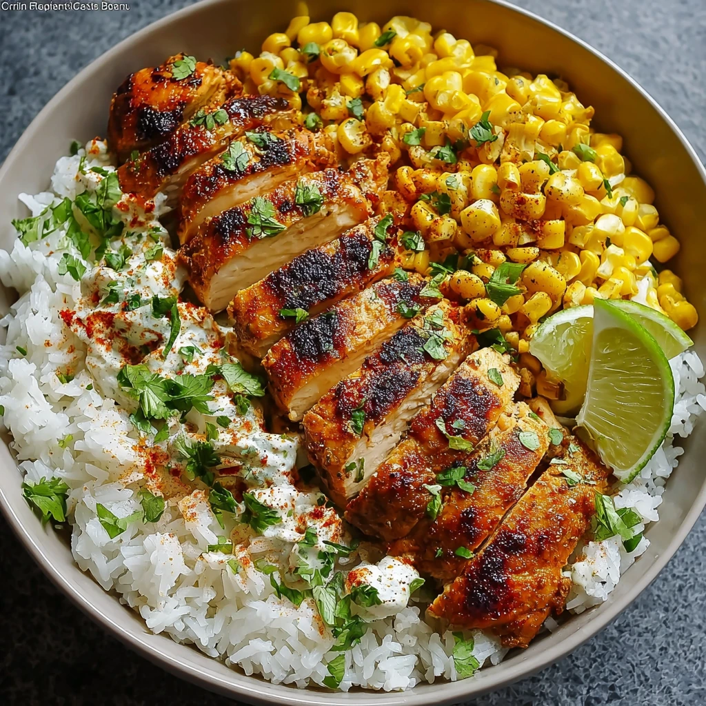 Street Corn Chicken Rice Bowl Recipe