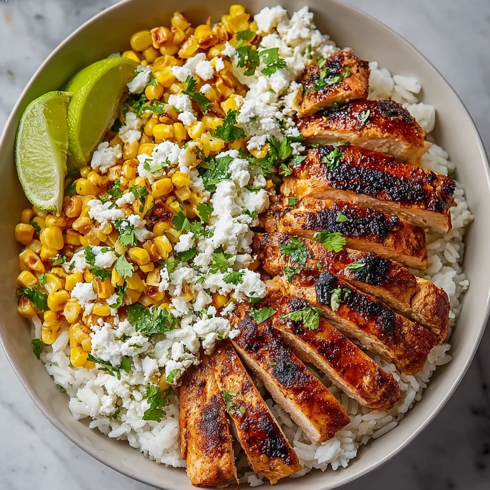Street Corn Chicken Rice Bowl Recipe