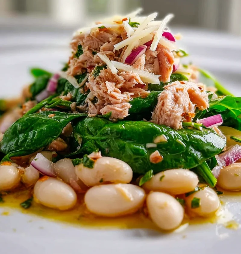 Tuna White Bean Salad Lemon Vinaigrette