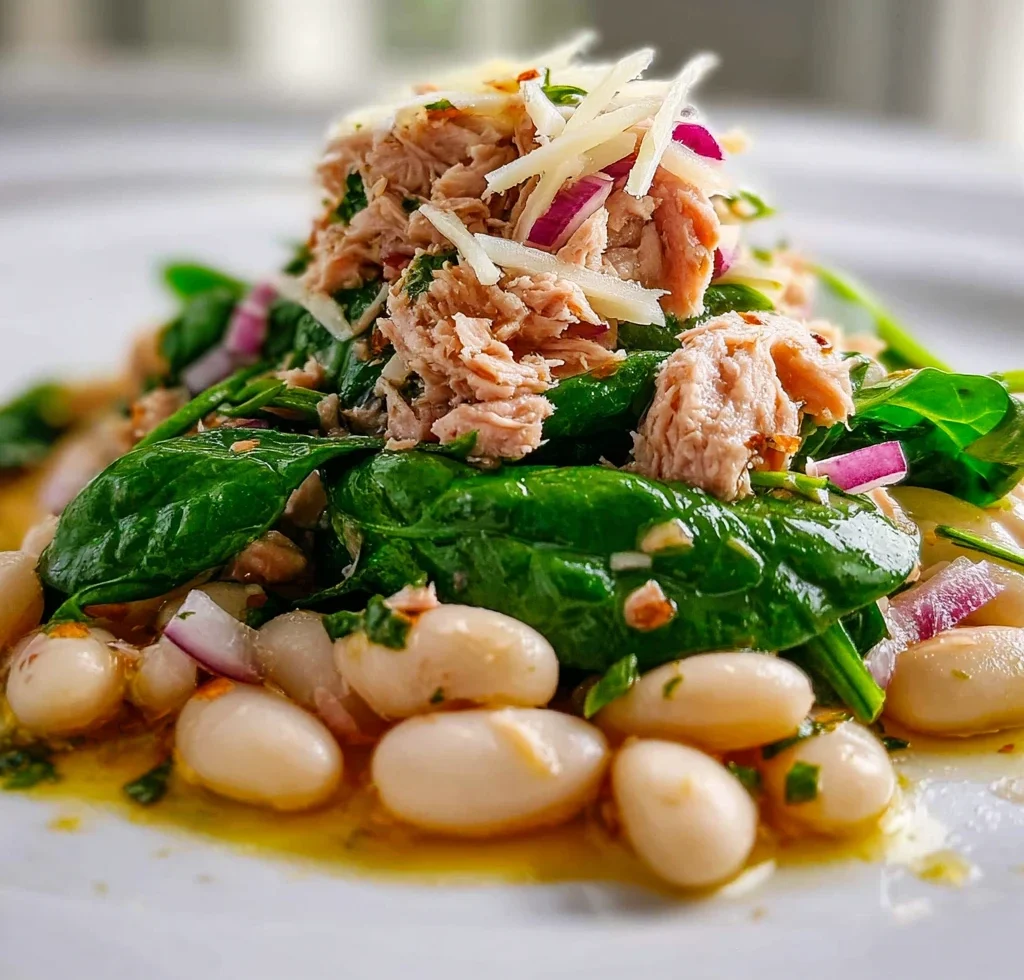 Tuna and White Bean Salad with a Lemon Vinaigrette