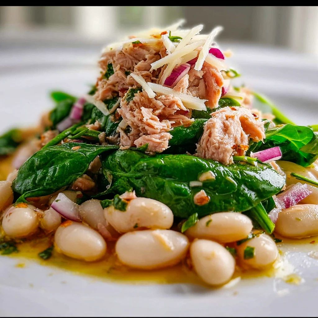 Tuna and White Bean Salad with a Lemon Vinaigrette