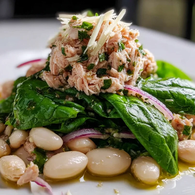 Tuna White Bean Salad Lemon Vinaigrette