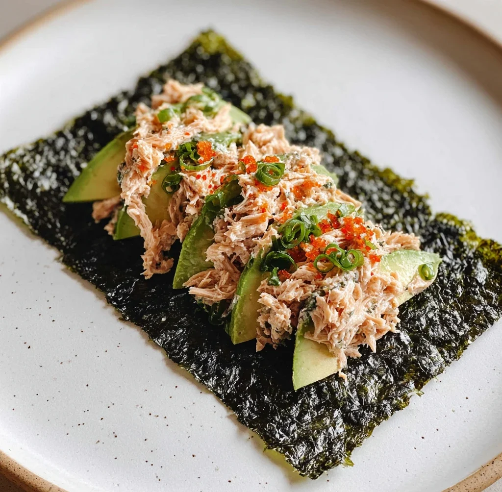 Tuna Salad Nori Wraps