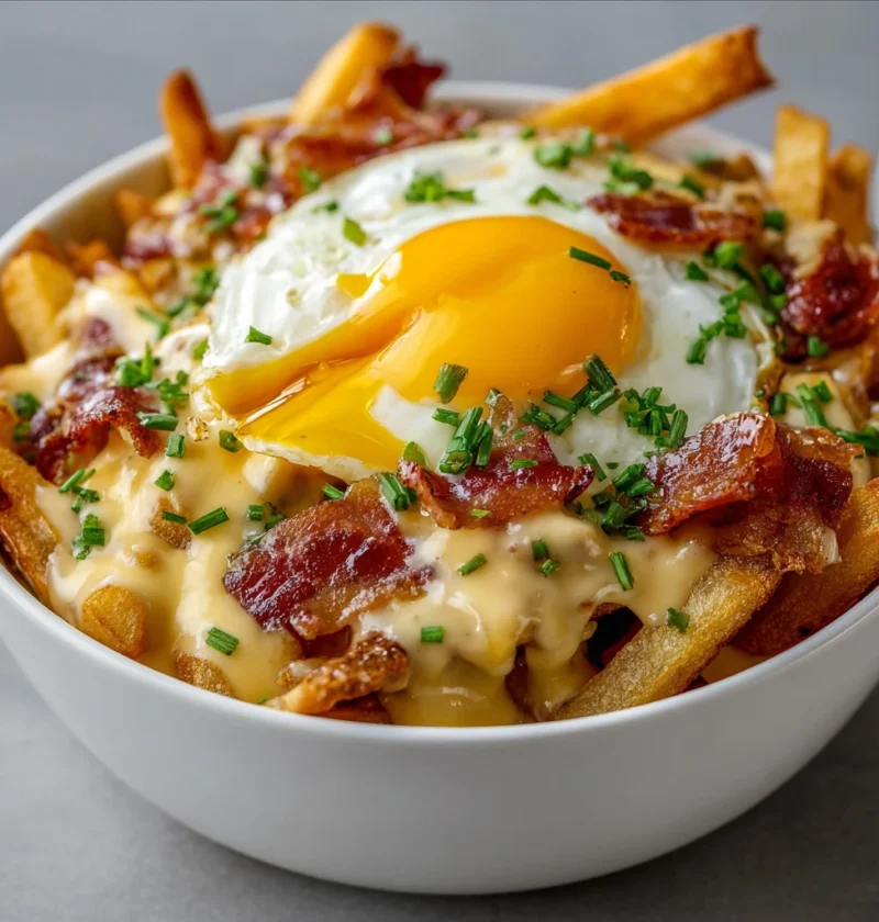 Ultimate Breakfast Poutine Creamy Hollandaise Sauce Recipe