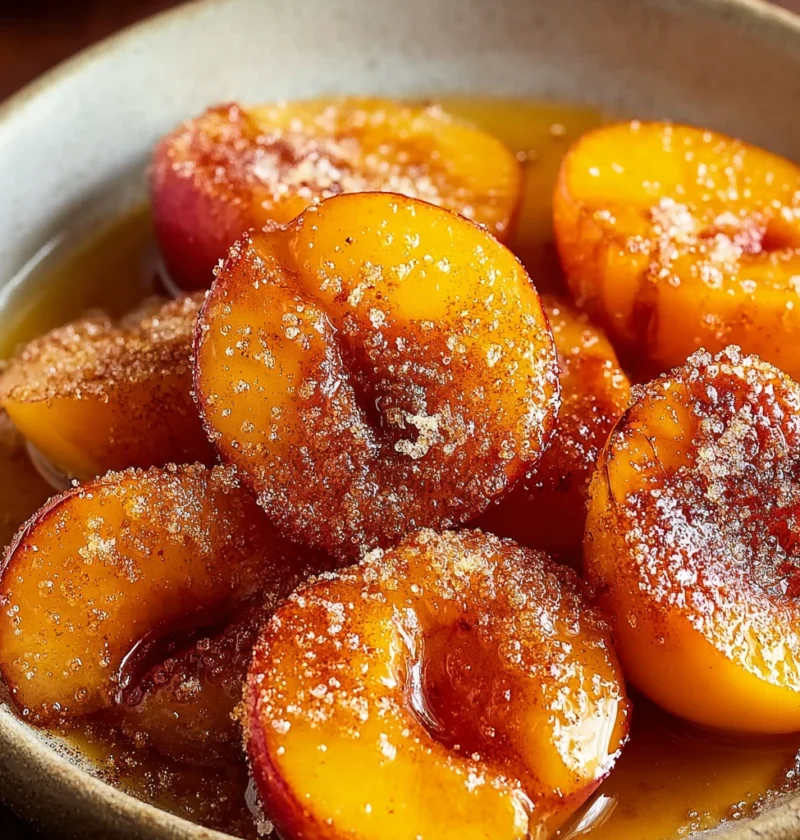 Air Fryer Peaches