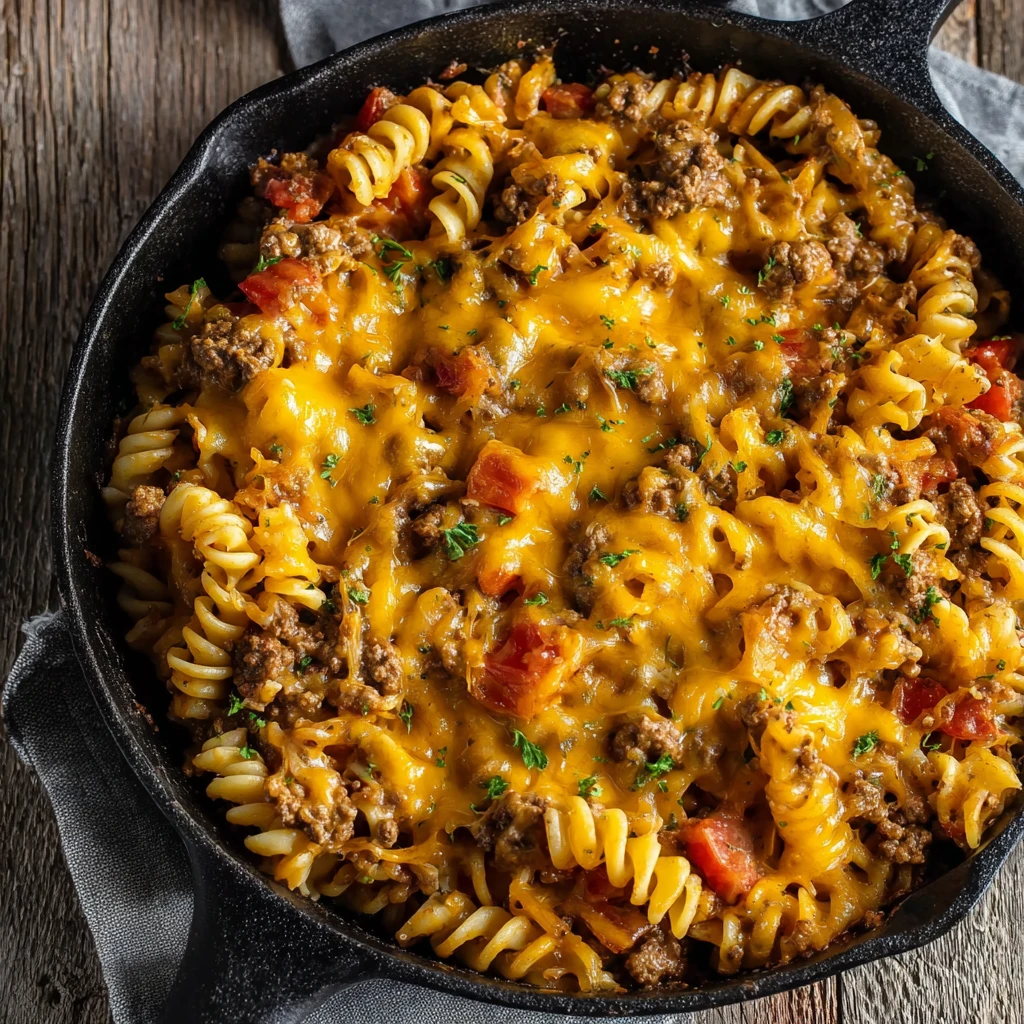 Cheeseburger Pasta Casserole