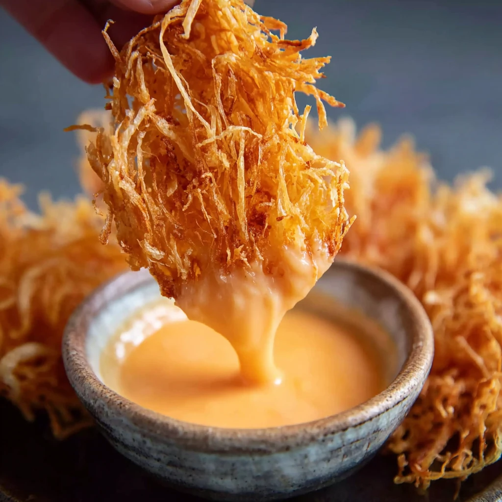 Crispy Enoki Mushrooms