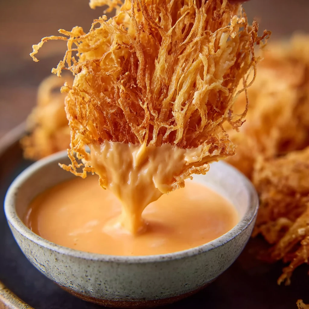 Crispy Enoki Mushrooms