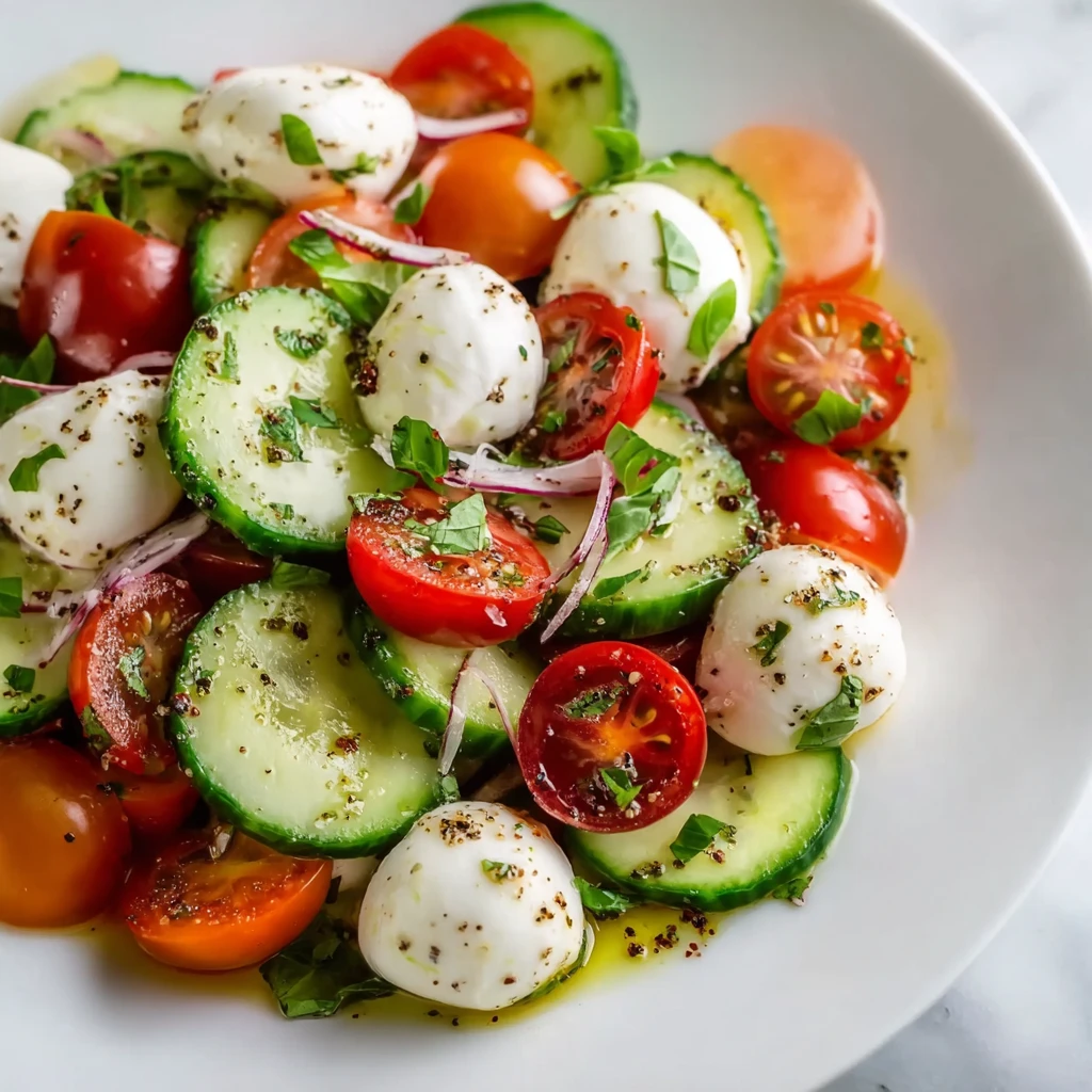 Cucumber Caprese Salad