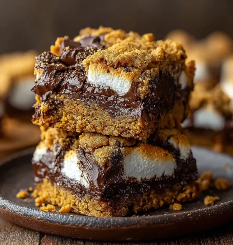 Decadent Vegan Pumpkin Smores Cookie Bars Youll Love