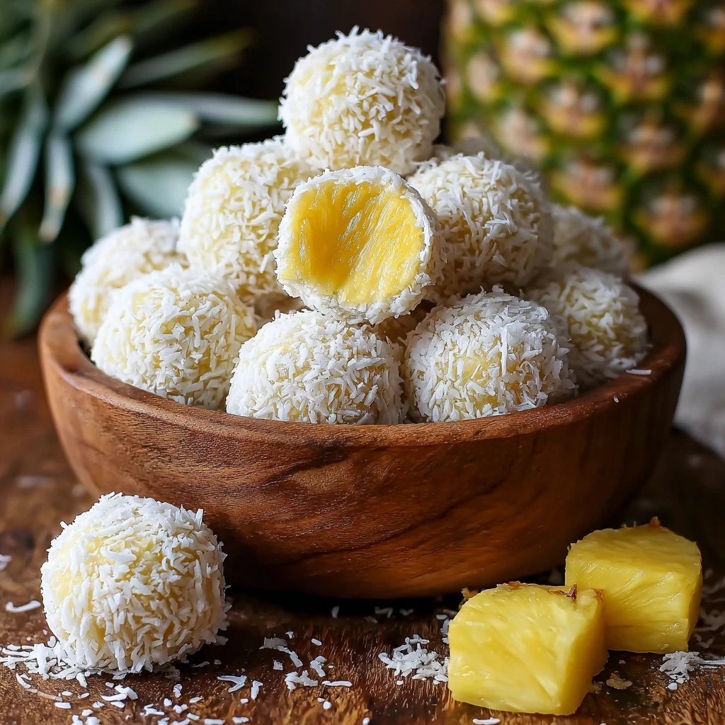 Delicious Pineapple Coconut No Bake Balls for Easy Treats