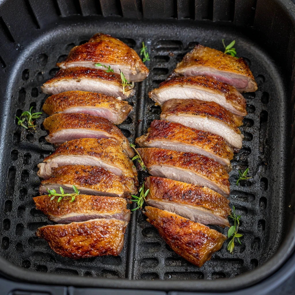 Easy Air Fryer Duck Breast (Crispy & Juicy)