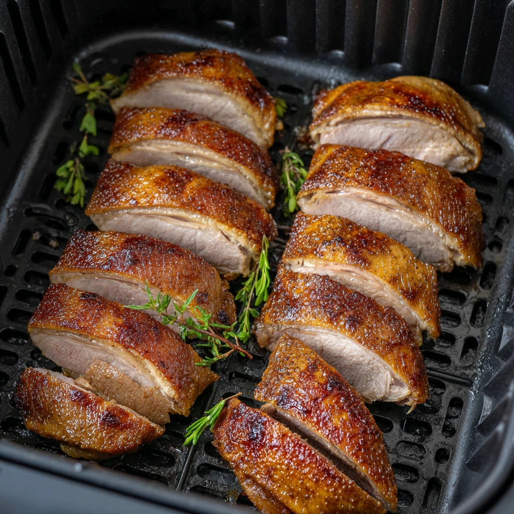 Air Fryer Duck Breast Crispy Juicy