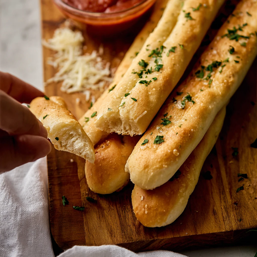 Homemade Garlic Breadsticks