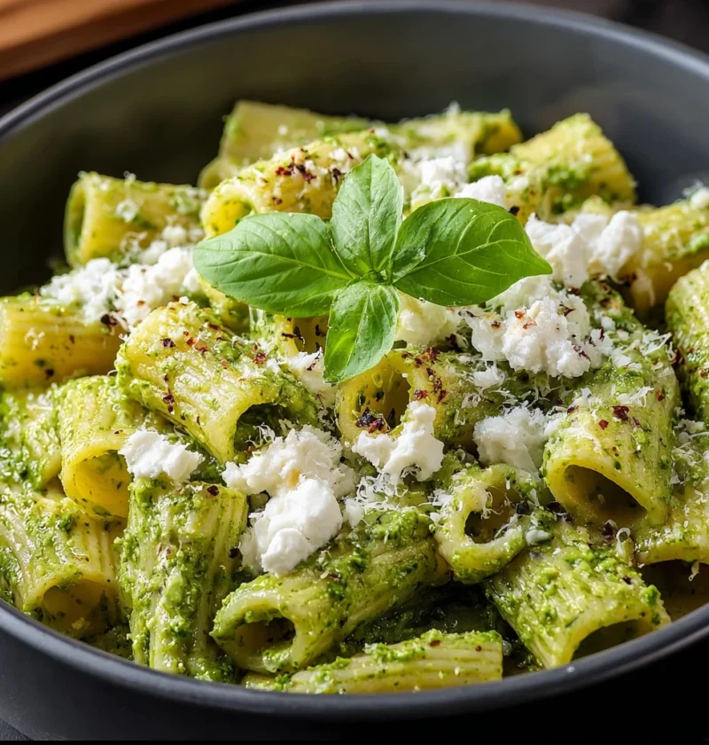 Pesto Goat Cheese Pasta