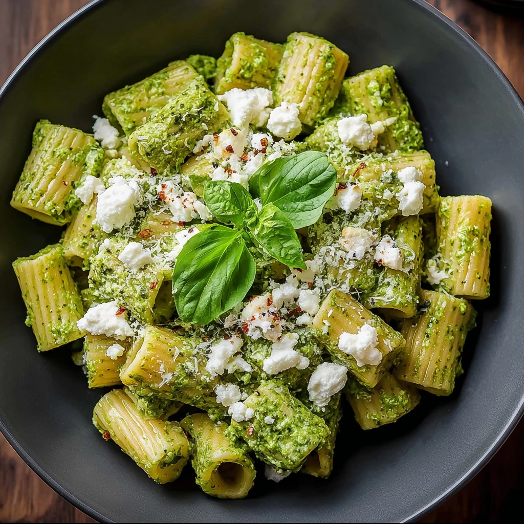 Pesto Goat Cheese Pasta