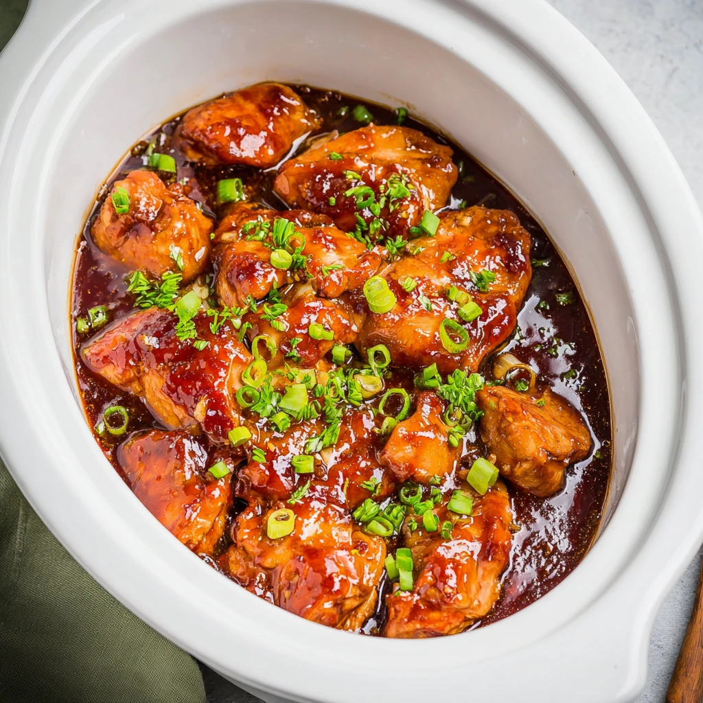 Slow Cooker Honey Garlic Chicken