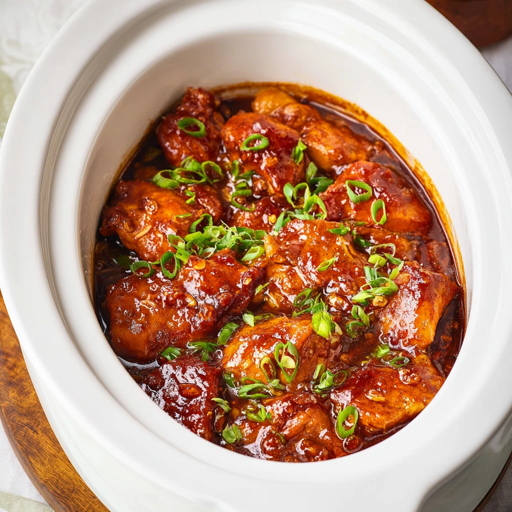 Slow Cooker Honey Garlic Chicken