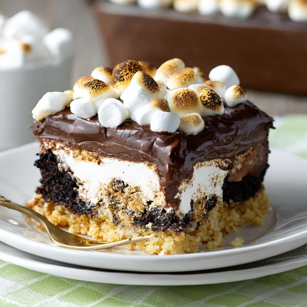 Smores Poke Cake Recipe