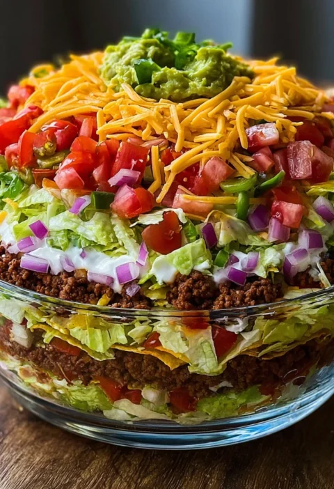 Ultimate Seven Layer Taco Salad
