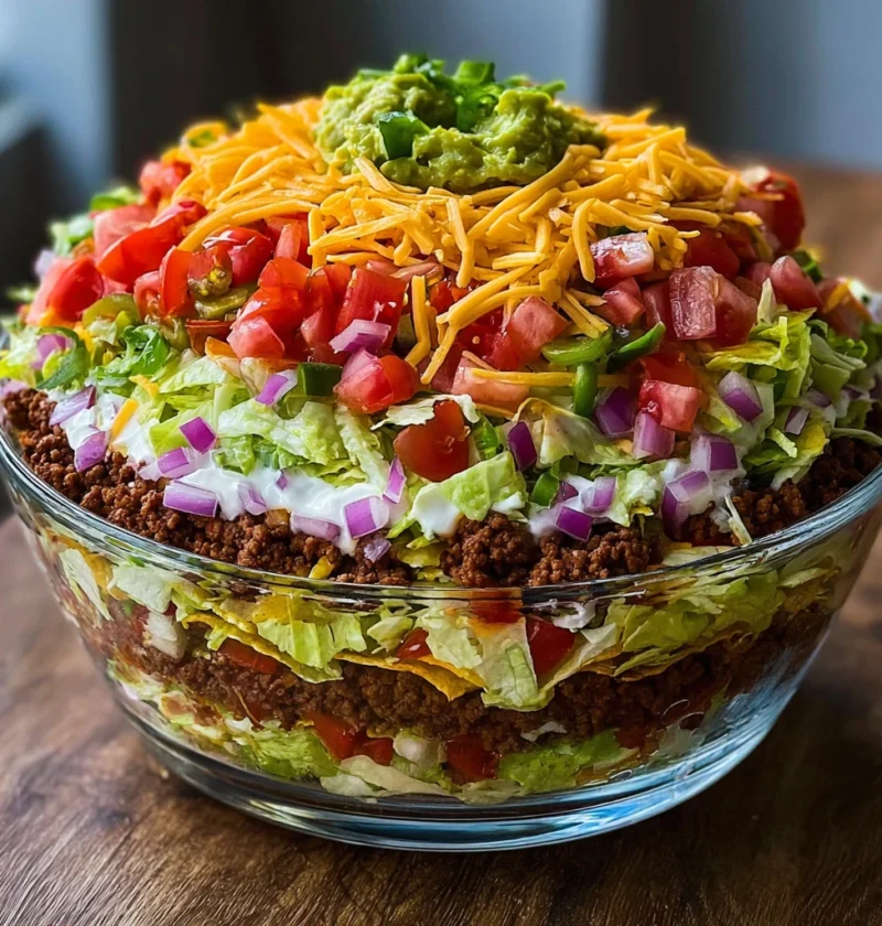 Ultimate Seven Layer Taco Salad