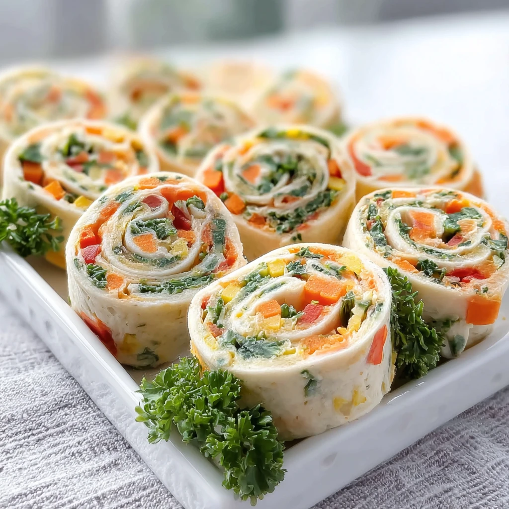 Vegan Veggie Pinwheels Broccoli Carrots