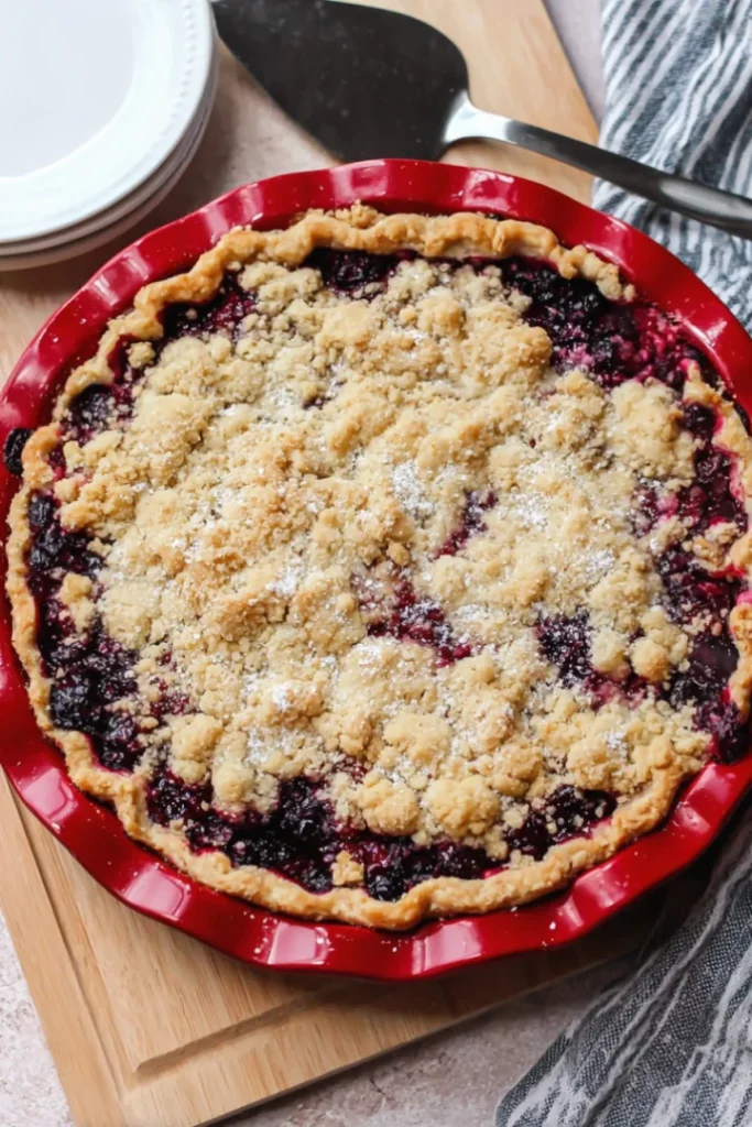Blackberry Crumble Pie