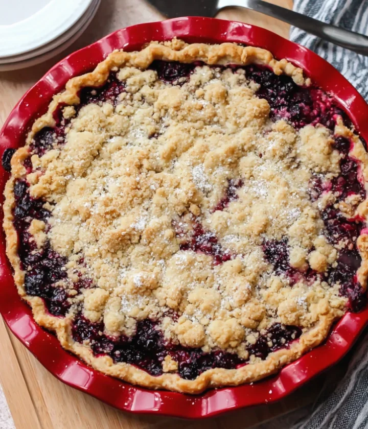 Blackberry Crumble Pie