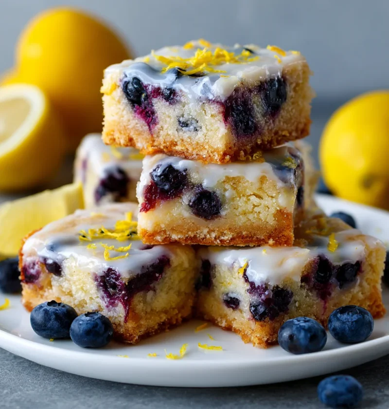 Blueberry lemon bars
