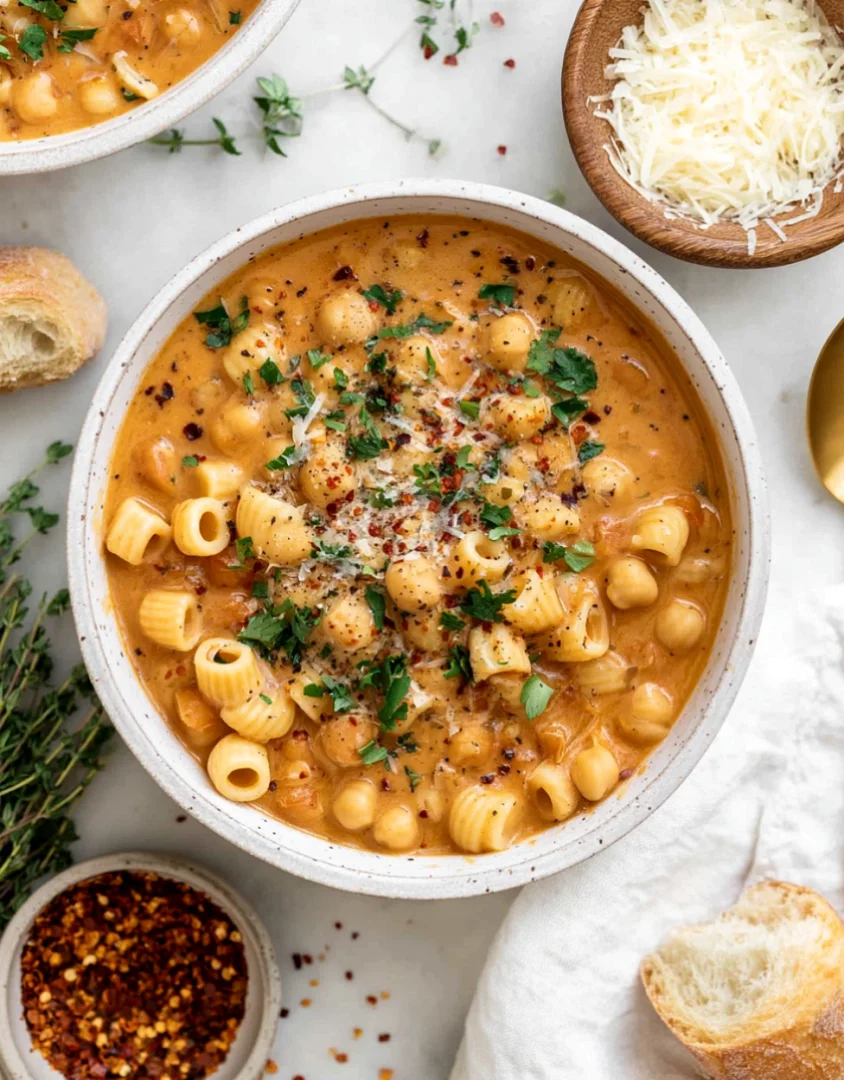 Chickpea Pasta Recipe (Pasta e Ceci)