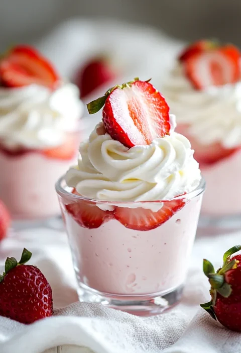 Decadent Strawberry Mousse