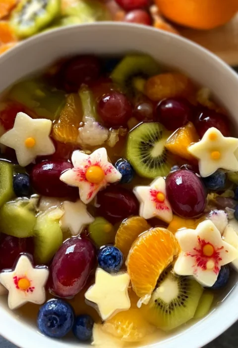 Healthy Fruit Salad with Stars