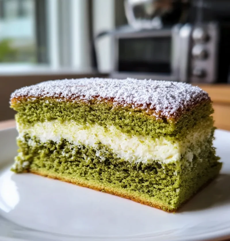 buttery pistachio gooey butter cake