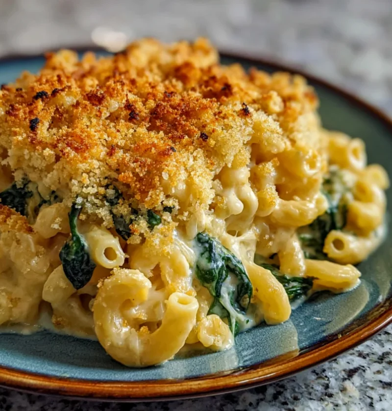 Spinach Artichoke Macaroni and Cheese