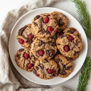 Raspberry Chocolate Chip Cookies That Melt in Your Mouth